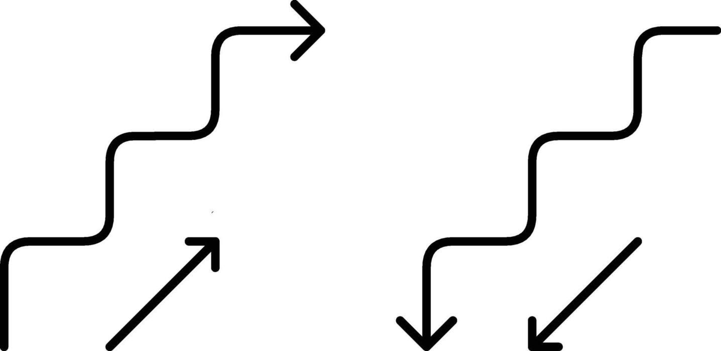 Abstract illustration of a continuous energy flow path representing daily walking rhythm